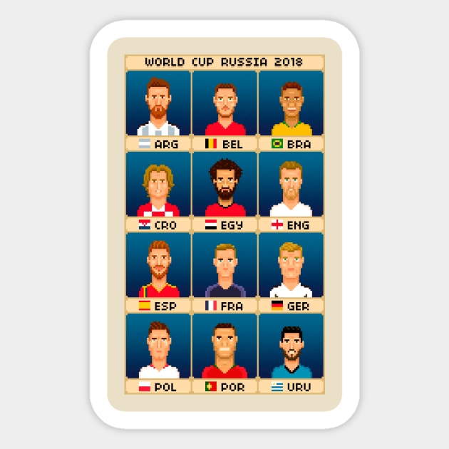 World Cup Stars Sticker by PixelFaces